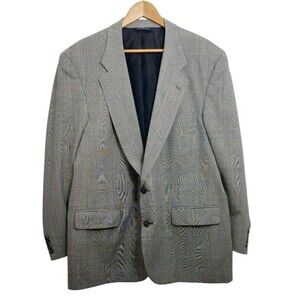Burberrys' Men's Size 46 Suit Jacket Gray Vintage Raymond Levine All Pure Wool